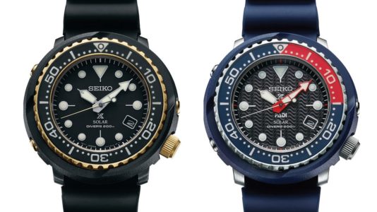 Seiko Prospex SNE498 & SNE499 Solar ‘Tuna’ Dive Watches