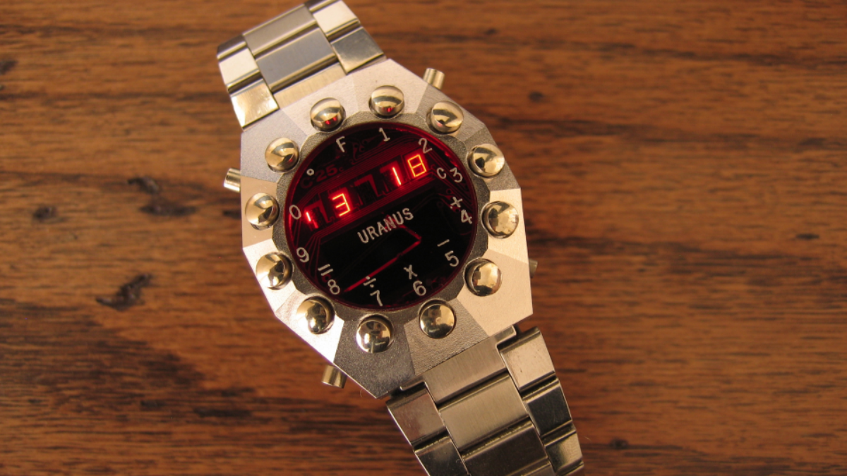 vintage led watch