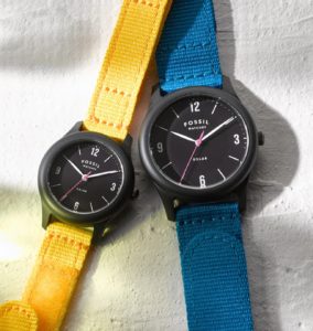 Fossil Celebrated Earth Day with New Solar Powered Watches Made From Recycled Bottles and Bio Plastics