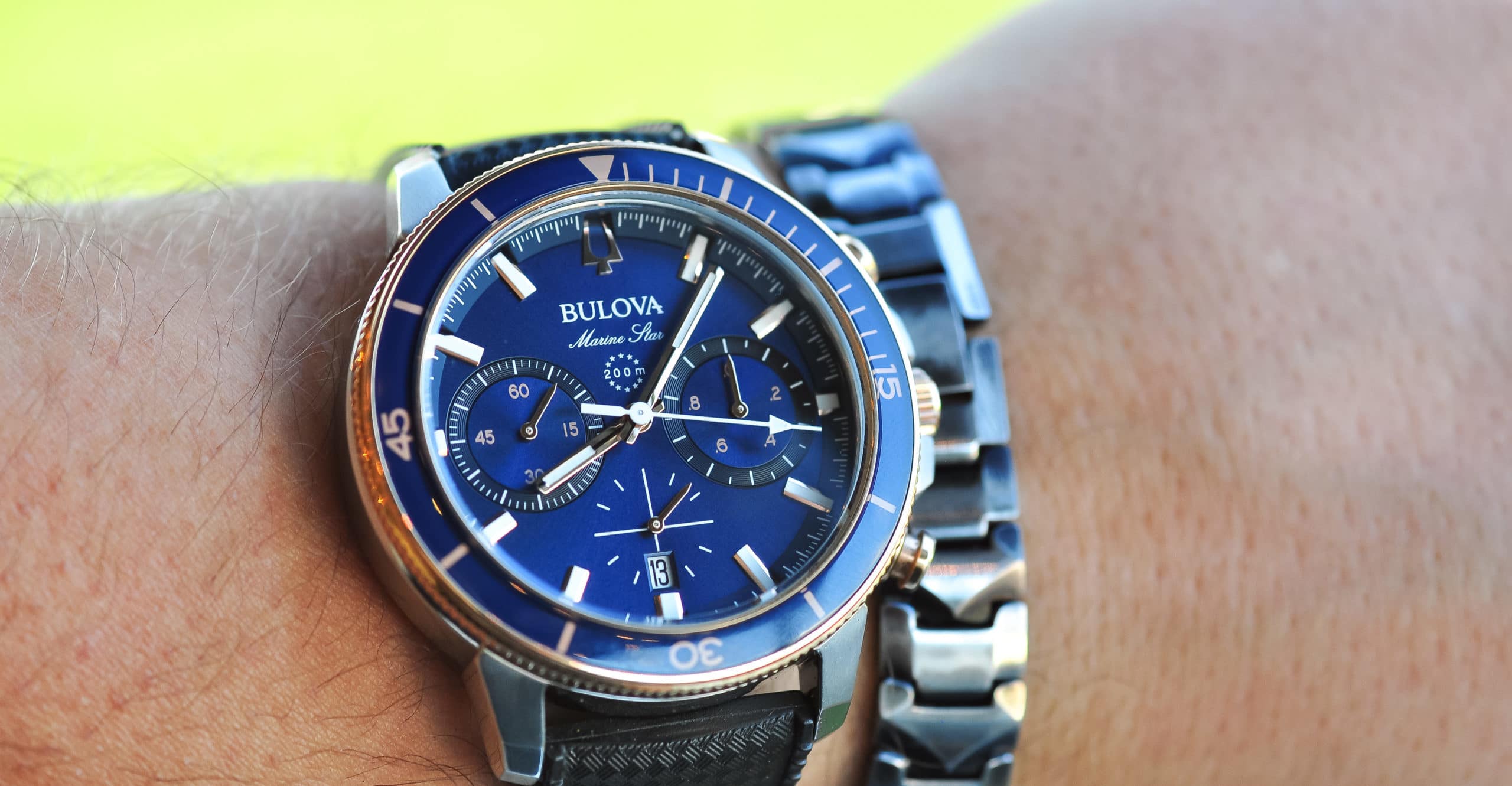 Bulova marine 2024 star 100m black