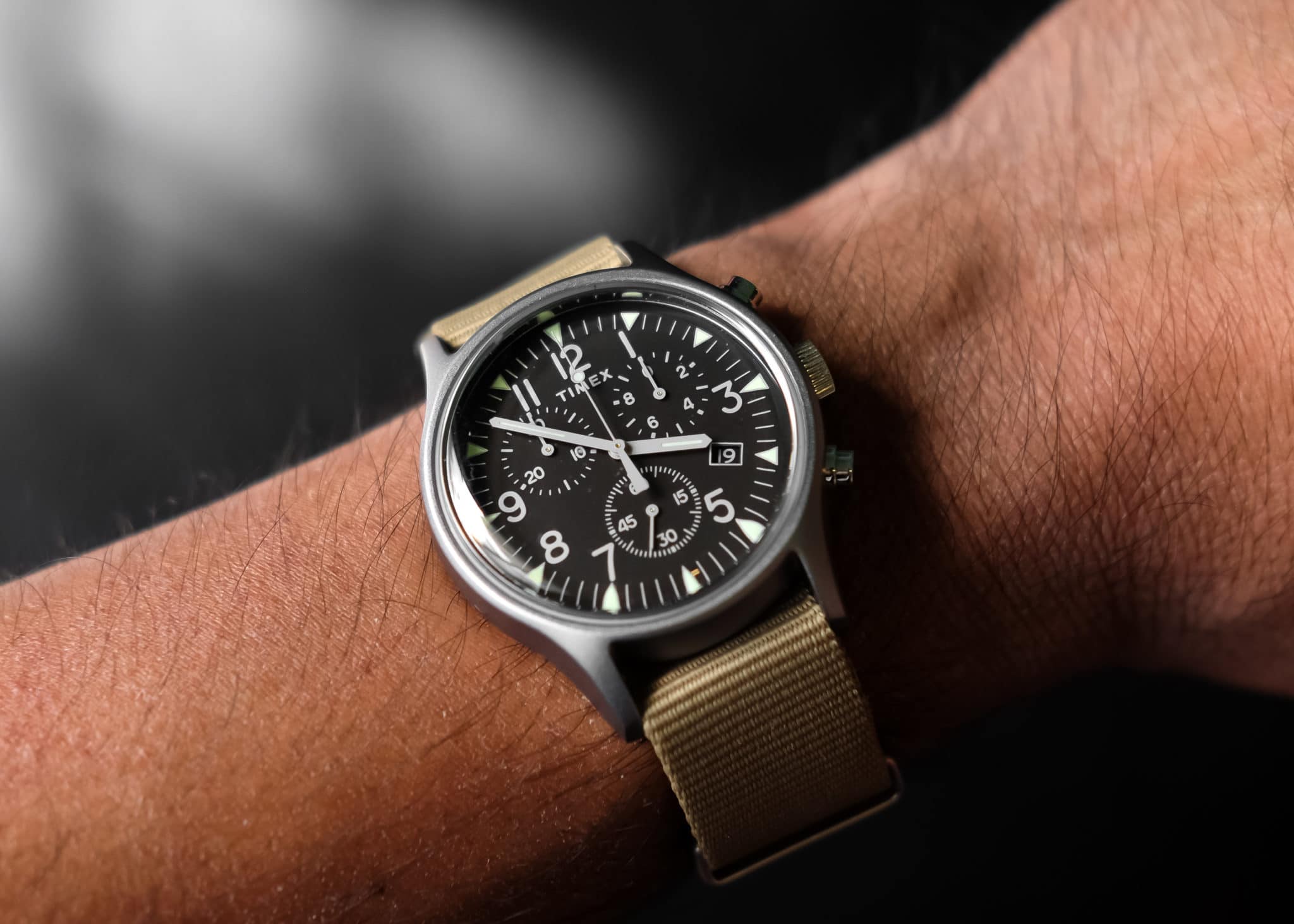 timex mk1 chronograph watch