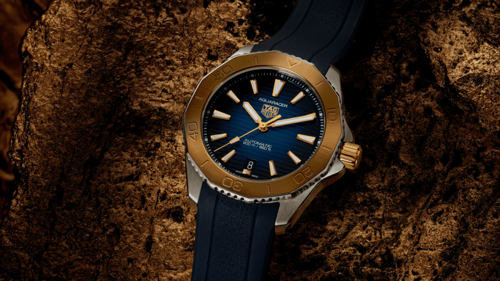 Tag Heuer Aquaracer Released In Two Tone With Inlaid 18k Gold