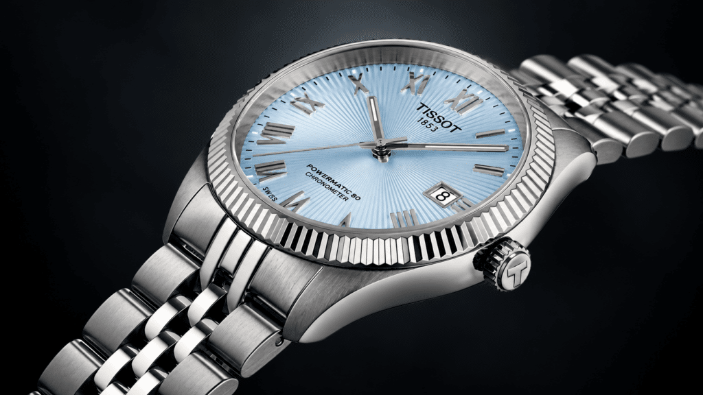 Tissot Ballade COSC Automatic Watch Features Ice Blue Dial
